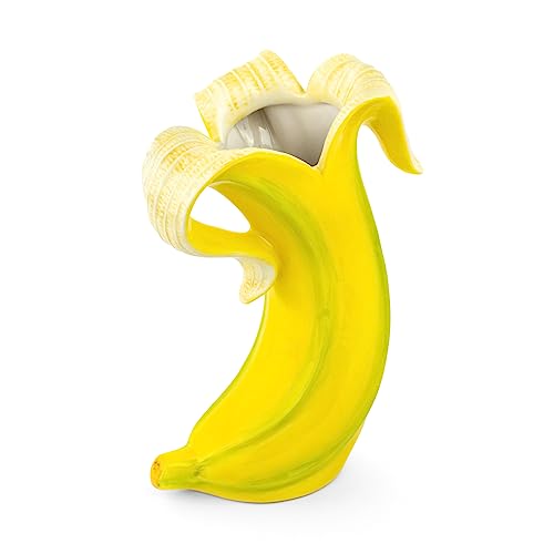 Banana Romance Vase - Große Blumenvase im Bananen Design, ca. 22 cm