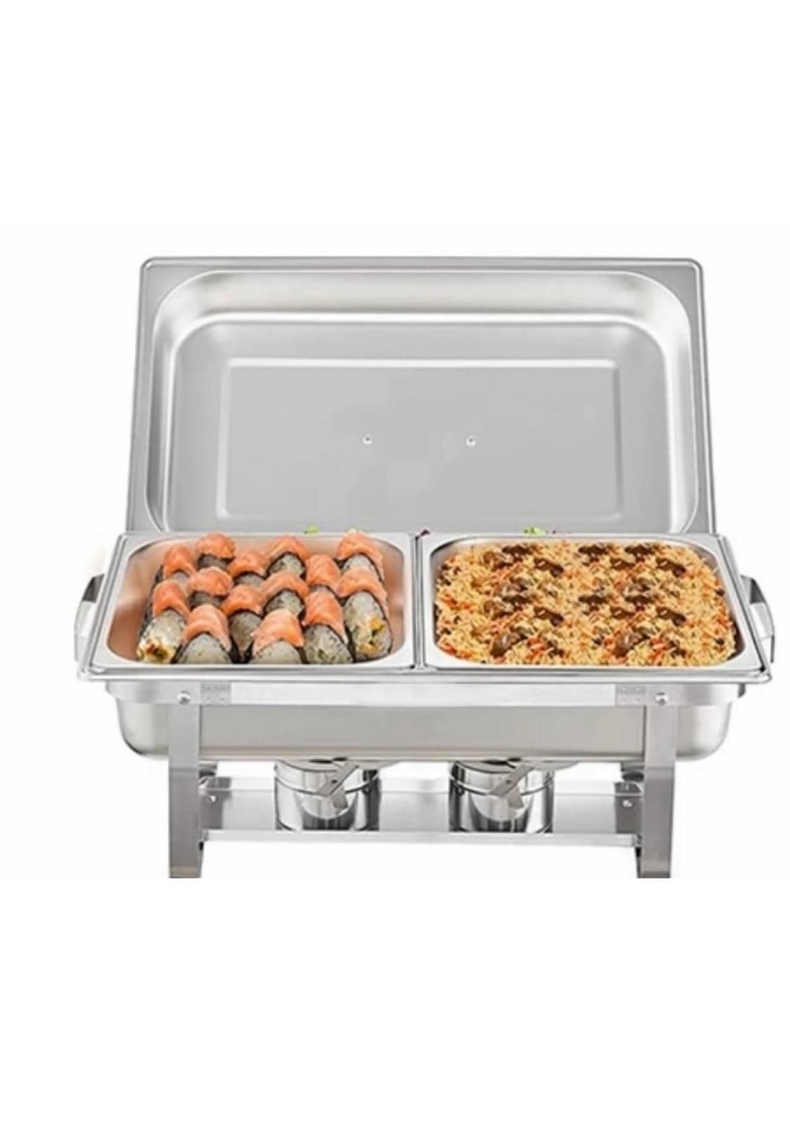 Chafing Dish Speisewärmer 2GN 1/2 65mm Tiefe 9L kapazität