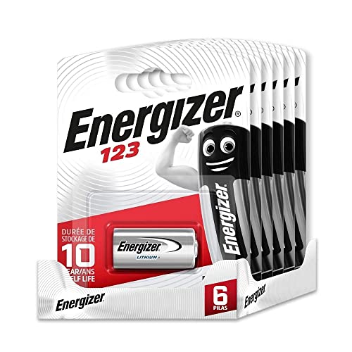 Energizer - Packung mit 6 speziellen 123 Batterien für einen Bedarf, kein Quecksilber und Leistung für kleine Geräte