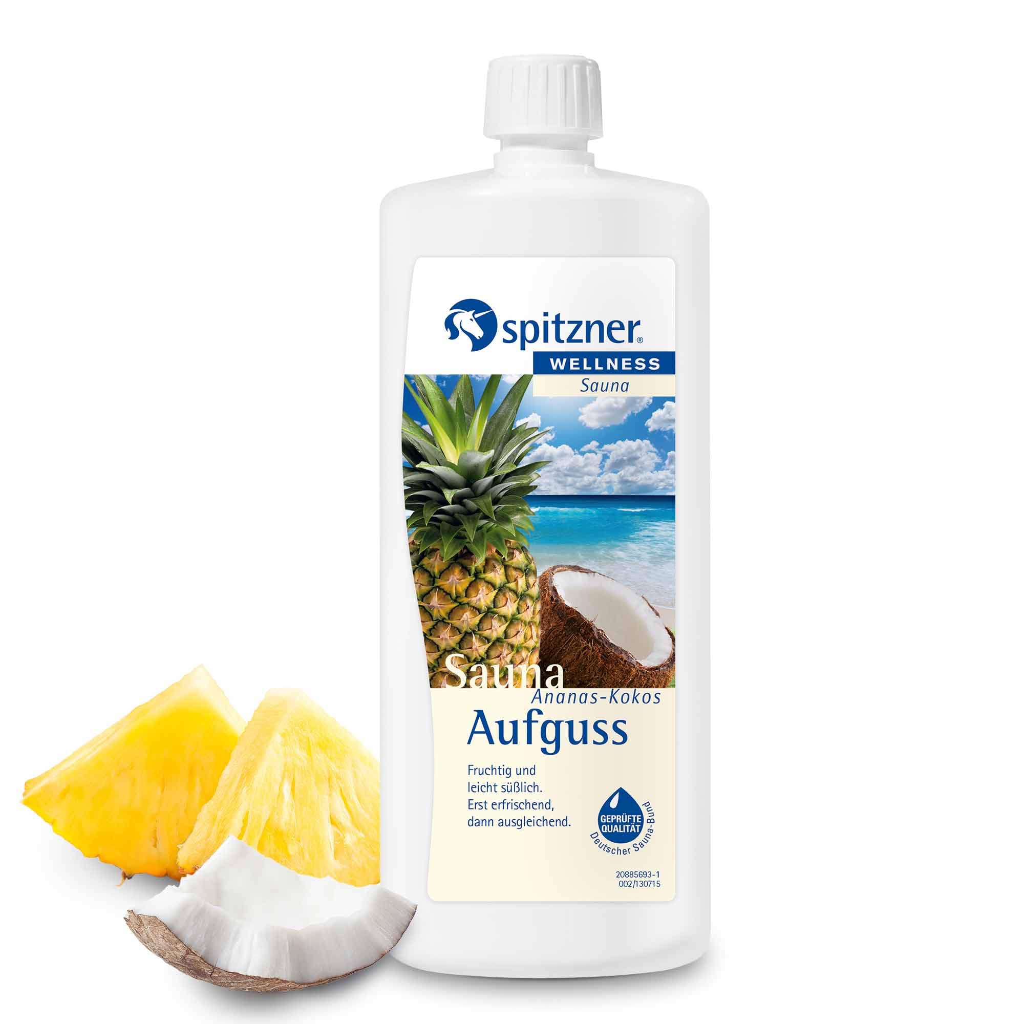 Saunaaufguss “Ananas-Kokos“ (1000 ml) von Spitzner