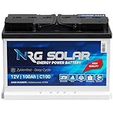 NRG SOLAR 12V 100Ah Solarbatterie Boot Versorgungsbatterie Verbraucher Batterie