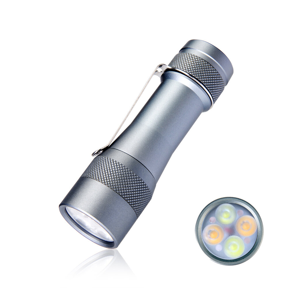 Lumintop FW4X XPL+HI NICHIA 219C 3150LM LED Flashlight 3000K/4000K/4500K/5000K/6500K Light Color Adjustable 18650 Mini T