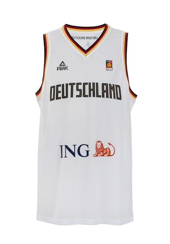 PEAK Basketball Trikot Deutschland (weiß, M)