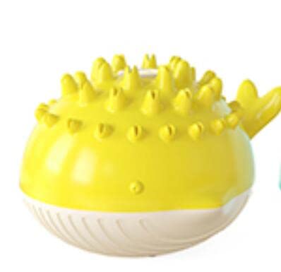 Kleines Krokodil Wasser Spray Spielzeug Molar Spielzeug schwimmendes Spielzeug Hundespielzeug Haustier Spielzeug (gelb)