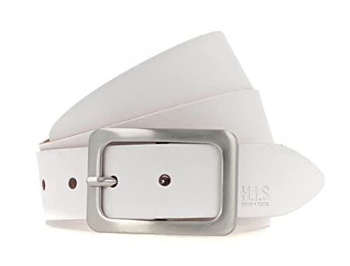 H.I.S 35mm Leather Belt W85 White