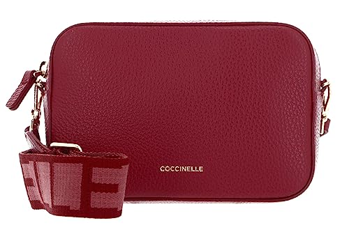 Coccinelle Tebe Mini Crossover Bag Garnet Red