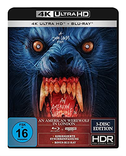 An American Werewolf in London - 3-Disc-Special Edition (4K Ultra HD) (+ Blu-ray 2D) (+ Bonus-Blu-ray) (Gabz Artwork)