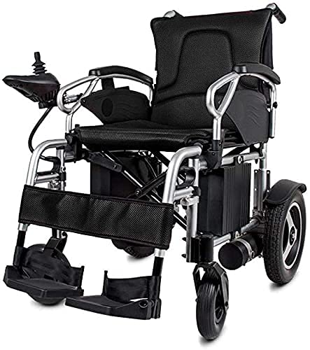 Elektrischer Rollstuhl, atmungsaktives Sitzkissen mit zwei Motoren, klappbarer, leichter Smart-Scooter aus Aluminiumlegierung für ältere Menschen und Behinderte