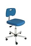 Kango 7NG35GBLR00512 Adjustable Chair, Chrome 5-Branch Reinforced Base with Heavy-Duty Nylon Casters