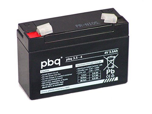 Akku Batterie PBQ 3.5-4 4V 3,5Ah AGM Blei Bleigel