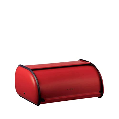 PLINT Bread Box mit Edelstahl Körper Metall Home Storage Bin For Kitchen Counter, Extra Large Bread Bin with Sliding Mitglied, Bread Box Holder with Mitglied, Bakery Storage Container, Red Color