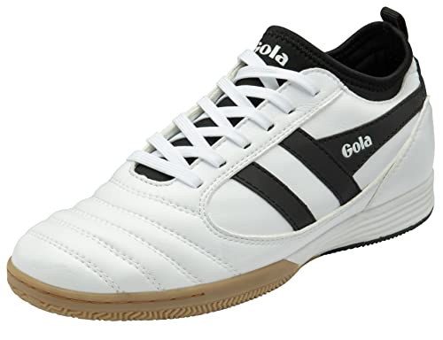 Gola Herren Ceptor TX Futsal Shoe, White/Black, 46 EU