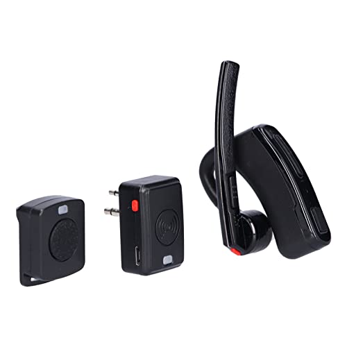 Annadue Walkie Talkie Bluetooth-Headset für Motorola für HYT, Mini-PTT-Taste und Bluetooth-Adapter, Zwei-Wege-Wireless-Bluetooth-Headset, für iPhone/Android und Andere Bluetooth-Geräte