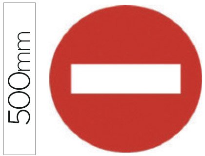 Piktogramm Syssa Straßenschild Eingang verboten aus verzinktem Stahl 500 mm