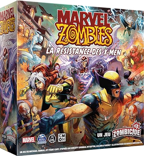 Asmodee Cmon Marvel Zombies: Der Widerstand der X-Men – EIN Zombicid-Spiel – Brettspiele – Figurenspiele – kooperative Spiele – Spiele für Erwachsene und Kinder ab 14 Jahren – französische Version