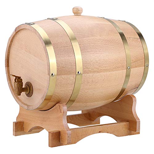 Weinfass - Vintage Eichenfass - Holz Weinherstellung Fass - Weinfass Spender - für Lagerung und Weinherstellung - für Bier, Whisky, Rum Port(10L)