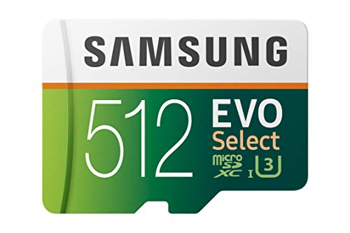 Samsung EVO Select 512GB microSDXC UHS-I U3 100MB/s Full HD & 4K UHD Speicherkarte inkl. SD-Adapter (MB-ME512HA/EU)