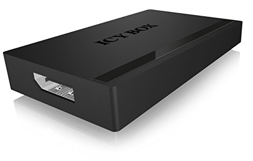 Icy Box IB-AC513 USB 3.0 zu DisplayPort 1.2 Adapter mit 4K Unterstützung bis 3840x2160 / 30 Hz (schwarz)
