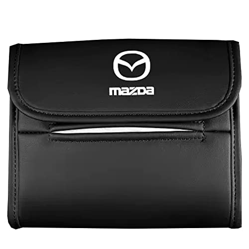 Auto taschentücher Box für Mazda Axela CX4 Atenza CX5 Mazda 3, Es klein nimmt Nicht zu viel Platz im Auto EIN Kosmetiktücherboxen, Auto Organizer Zubehör, B Black