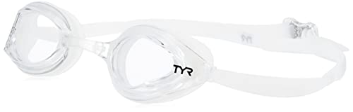TYR Edge-X Racing Nano Fit Goggle, Transparent/transparent, Einheitsgröße
