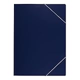 Oxford Eckspanner-Mappe, aus PP-Kunststoff, dunkelblau, 10er Pack