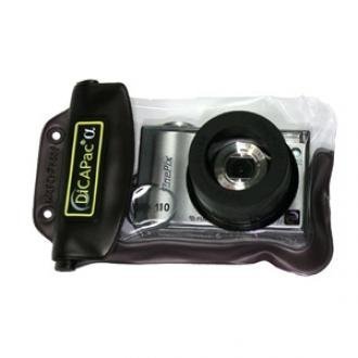 Unterwasser-Gehäuse (WP-110) für Digitalkameras, mit Linse aus kratzfestem Polycarbonat und ausreichend Platz für das ausfahrende Kamera-Objektiv