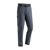 maier sports Herren Torid Slim Zip Wanderhose, Grau (graphite), 24