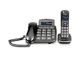 Emporia TH-21ABB Schnurloses Telefon analog Anrufbeantworter, Freisprechen, für Hörgeräte kompati