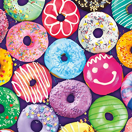 Buffalo Games - Delightful Donuts – 300 große Puzzleteile, Mehrfarbig, 45,7 cm L x 45,7 cm B