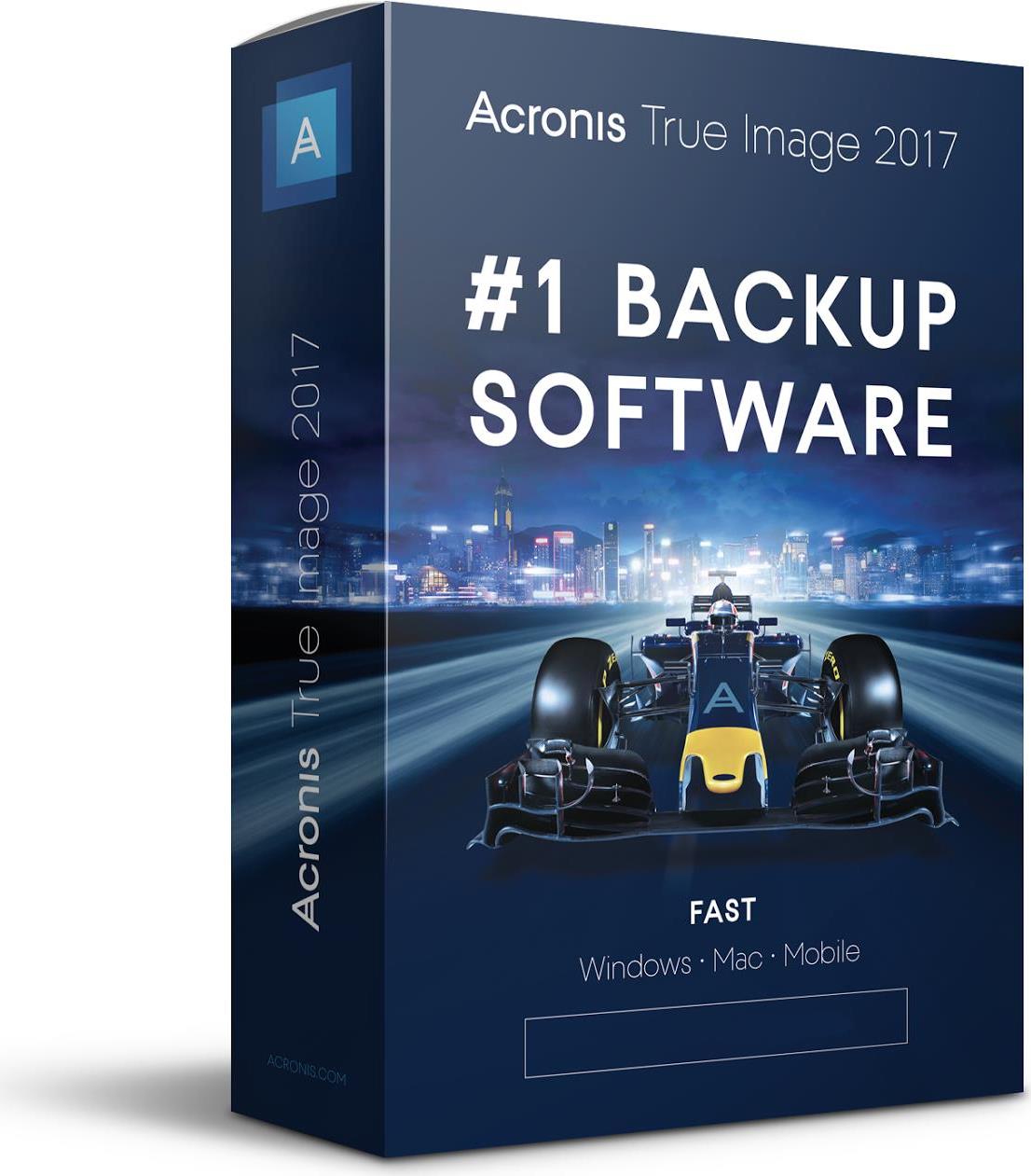 Acronis True Image - Abonnement-Lizenz (1 Jahr) - 3 Computer, 50 GB Cloud-Speicherplatz - Win, Mac, Android, iOS