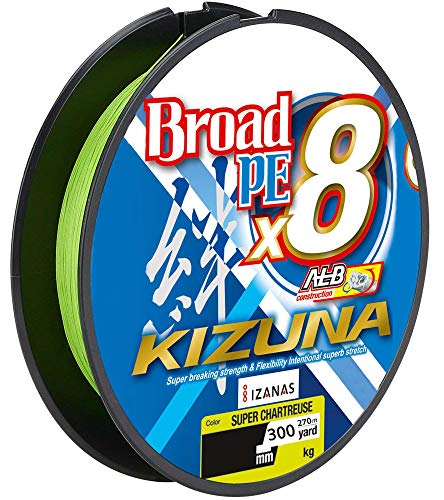 Owner Kizuna 8braid 270m - geflochtene Schnur zum Spinnfischen, Farbe:Chartreuse, Durchmesser/Tragkraft:0.17mm / 8.4kg