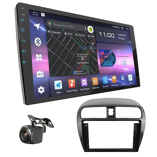 UGAR Kompatibel für Mitsubishi Mirage 2012+, Space Star 2013+ 9 Zoll Android DSP 10.0 2GB+32GB Autoradio HD Voller Touchscreen GPS Navigation