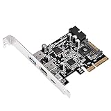 SilverStone SST-ECU05 - PCI-E Erweiterungskarte, 1x extern USB 3.1 Typ C, 2x USB 3.0 Typ A, 1x intern USB 3.0 19-pin Anschluss, 10 Gbps, low-profile geeignet