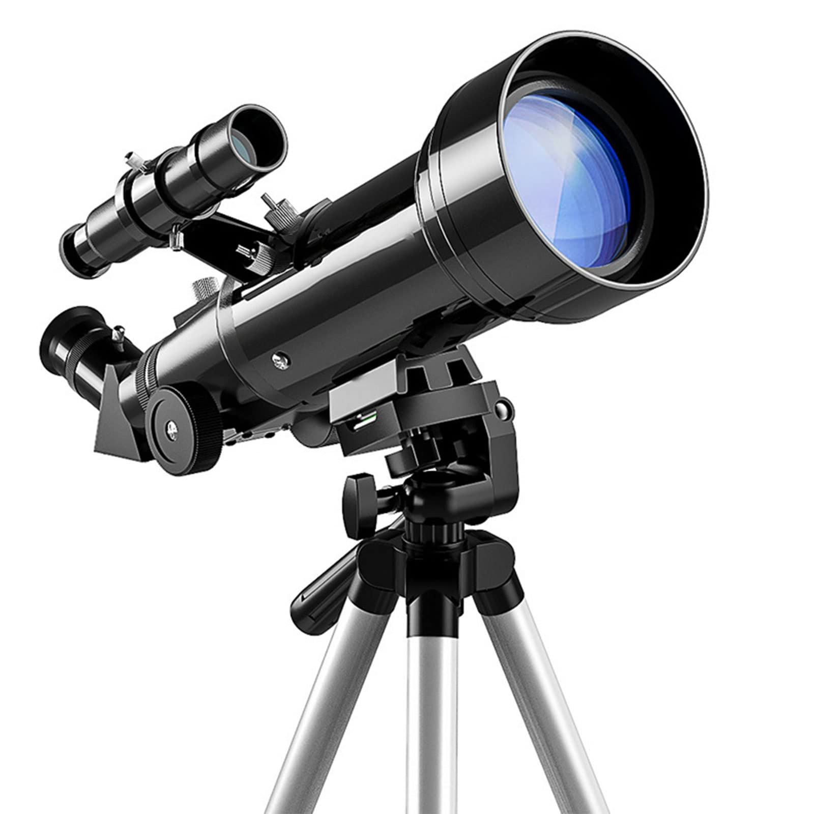 Teleskop für Astronomie, 70 mm Apertur, 400 mm Refraktor-Teleskope, mit verstellbarem Stativ für Kinder, Erwachsene, Anfänger Full Moon