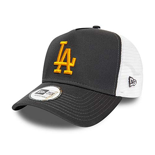 New Era - MLB Los Angeles Dodgers Essential A-Frame Trucker Snapback Cap - Grau Größe One Size, Farbe Grau