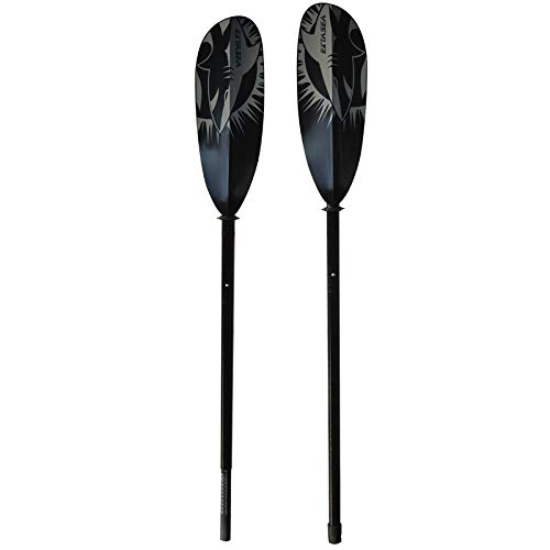 ExtaSea Tour Vario Fiberglas Doppelpaddel 2-teilig | schwarz-grau | 230-240 cm