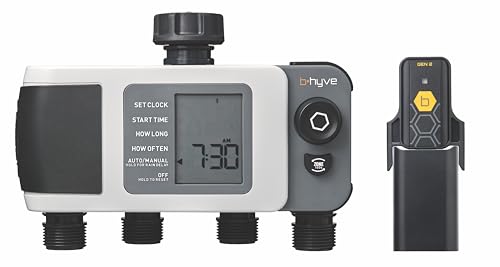 Orbit 24639 B-hyve XD 4-Port Smart Schlauchbewässerungs-Timer mit WLAN-Nabe, grau