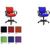 Topstar Bürodrehstuhl U 127,00cm (50), schwarz Maße: (B)460 x (T)450 x (H)420 - 550 mm, Lehnenhöhe: 400 mm (8070-BC0)