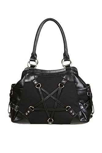 Pentagram handbag black - One Size - Banned