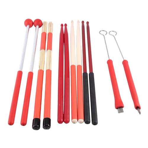 roomoon Drums Brushes Sticks Retractable Brush Sticks Sticks Brush Sets for Jazz Music Percussion Kit