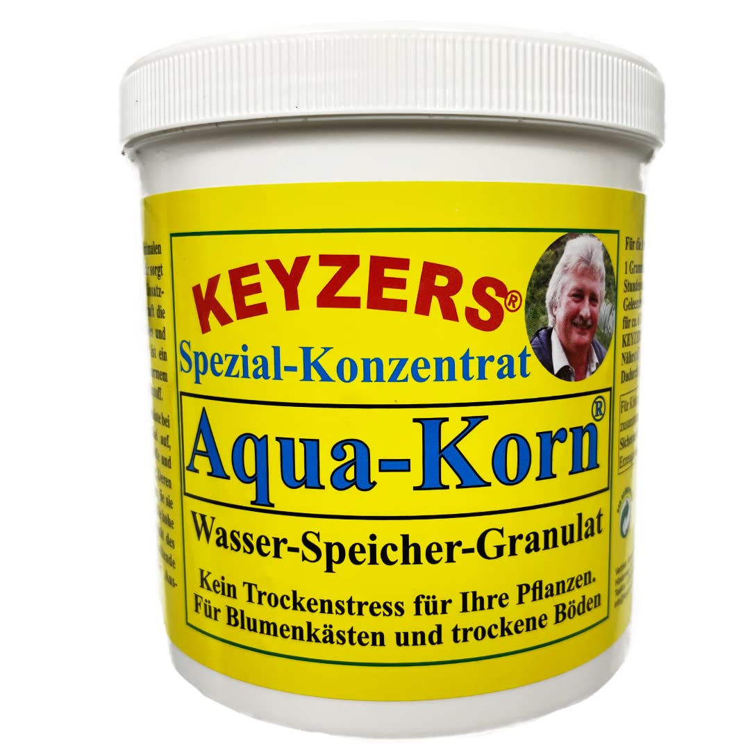 Keyzers Aqua-Korn 290g - Wasserspeicher Granulat für Blumenkästen und trockene Böden