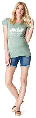 Noppies Damen Jeans Short OTB Slim Mila Medium Aged Umstandsshorts, Blau (Blue Denim C306), 38 (Herstellergröße: 30)