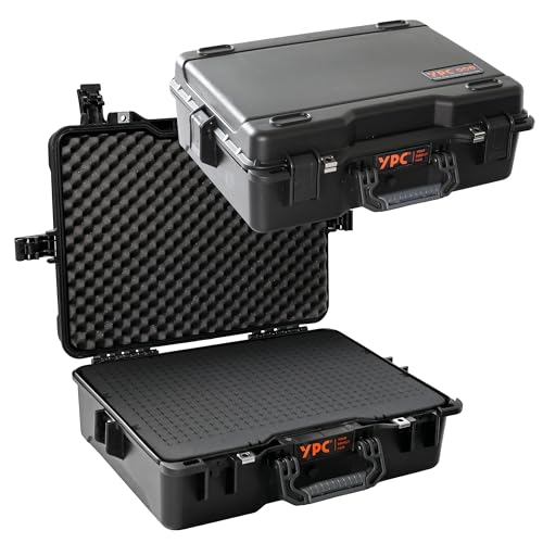 YPC Explorer Case XL – 53cm x 40cm x 18cm Outdoor Case, Fotokoffer Schaumstoff wasserdicht, Kamera Koffer Hardcase, Transportkoffer für Drohne, stapelbar