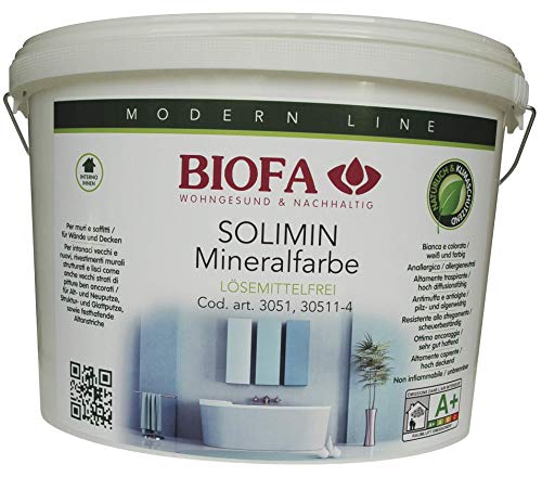 Biofa SOLIMIN Silikat Wandfarbe weiß, 4 Liter