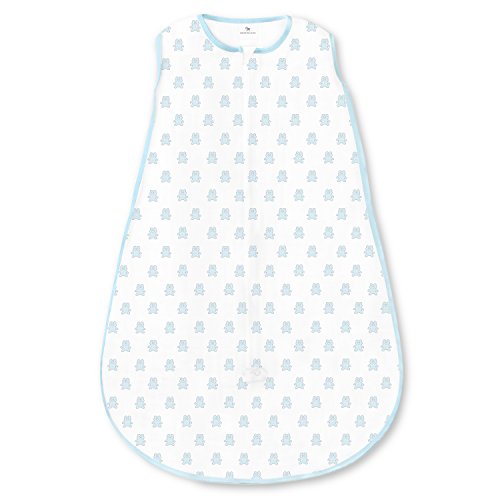Baby by SwaddleDesigns, toller Schlafsack aus Baumwoll-Musselin mit 2-Wege-Reißverschluss