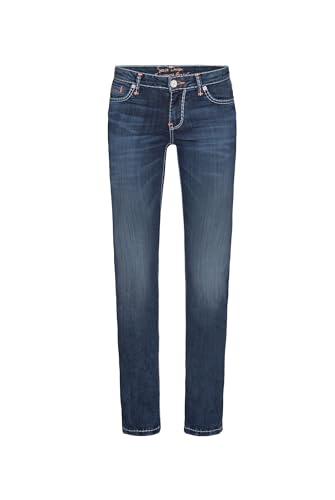 SOCCX Damen Regular Fit Jeans RO:My mit weißen Nähten