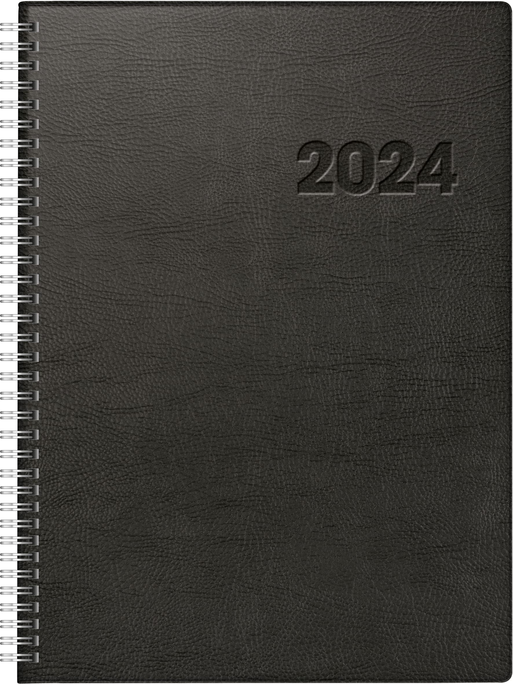 rido/idé Tageskalender Modell Conform 2024 1 Seite = 1 Tag Blattgröße 21 x 29,1 cm schwarz