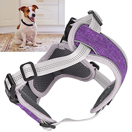 Hundewestengeschirr, Outdoor-Hundegeschirr, reflektierendes Haustiergeschirr mit 1 X Hundewestengeschirr für Hundewestengeschirr(Purple, XXL)