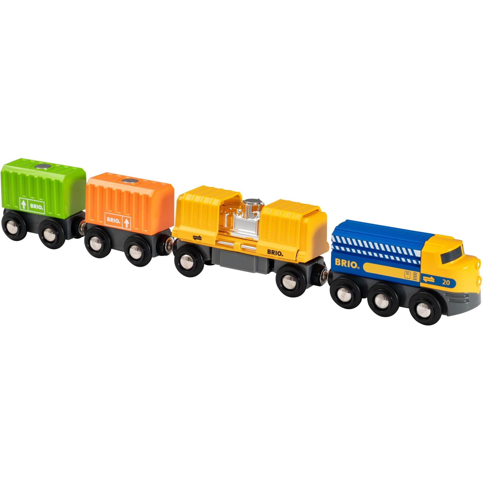 Güterzug mit drei Waggons, Spielfahrzeug