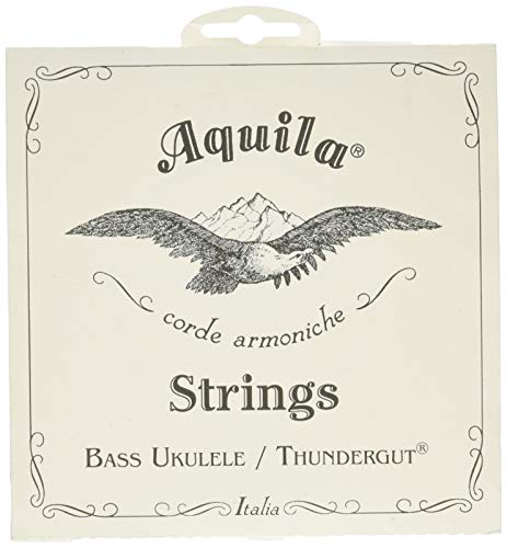 Aquila 68U Bass-Ukulele 4string-Satz 68U, Thundergut, GDAE, hohe Stimmstabilität weiß